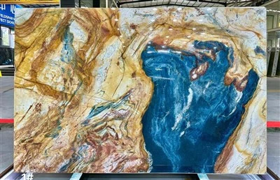 Brasilian sininen Louise Quartzite Slab